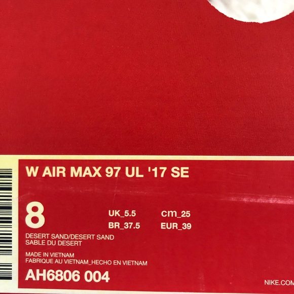 ✔️ New✔️ NIKE Air Max 97 UL ‘17 SE ~ various sizes - Picture 8 of 8